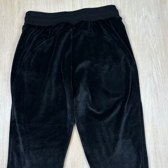 Athleta Black Cozy Karma Recover Jogger Y2K Velvety Lounge Pull On Pants Large - Picture 14 of 16